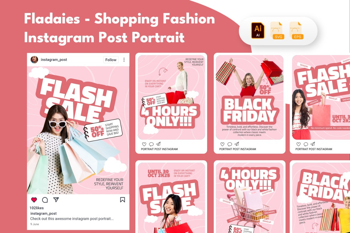 Urban Fashion - Instagram Bundle 02, a Social Media Template by Dhabee (Photo 10 of 10)