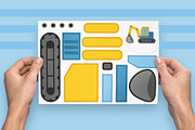 Transport Cut and Glue Activity Pack, a Transportation Illustration by Ksenya Savva (Thumbnail 5 of 7)