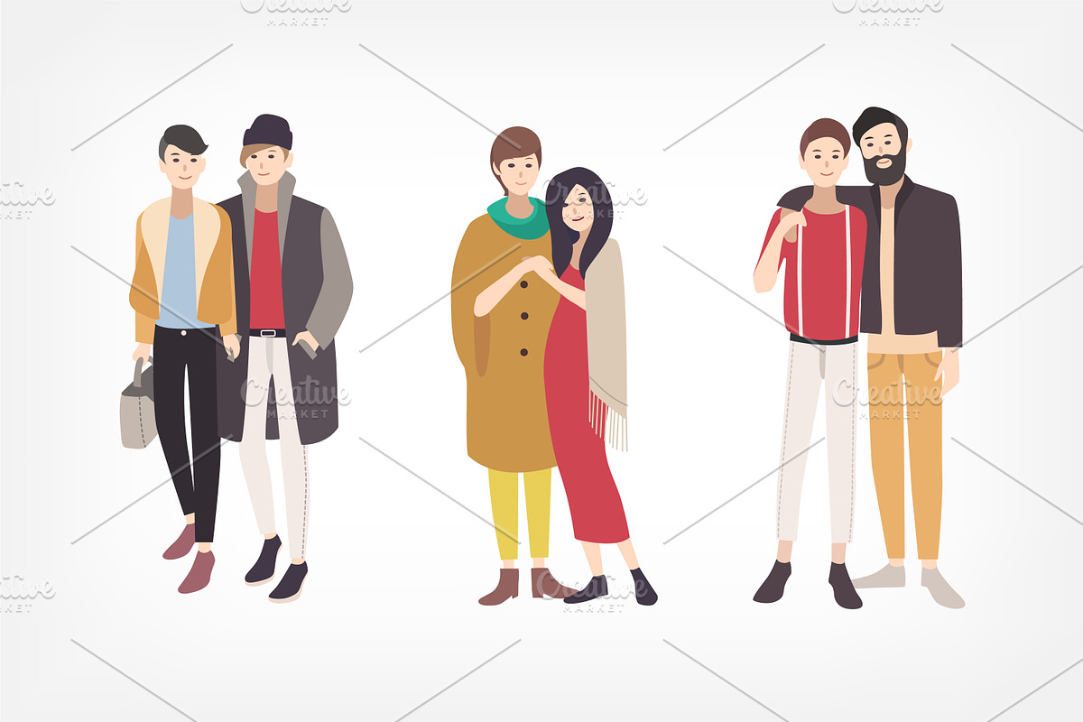 Set of LGBT couples, a Person Illustration by Good Studio (Photo 2 of 4)