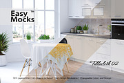 Tablecloth mockup set 02, a Mockup by Easy Mocks (Thumbnail 1 of 9)