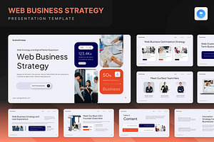 Web Business Strategy Keynote, a Presentation Template by Annora Studio