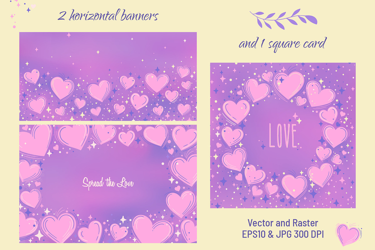 Purple Romance Set, a Pattern Graphic by Zim Varezhkin (Photo 6 of 6)