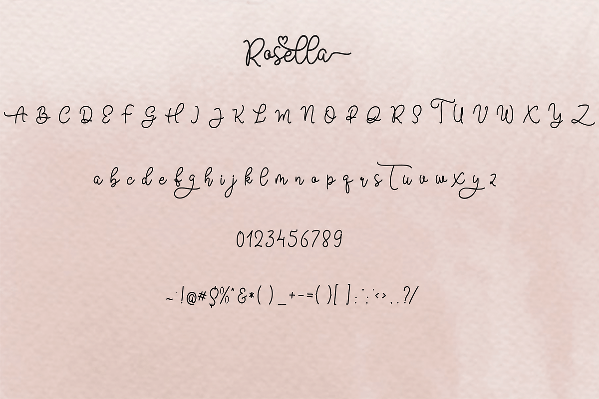 Rosella Script preview 7
