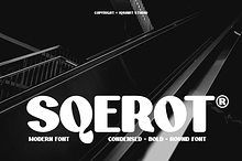 Sqerot - Bold Round Font