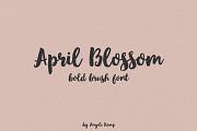 April Blossom bold brush font, a Script Font by Angele Kamp (Thumbnail 1 of 7)