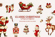 Vintage Christmas Collage Elements, an Object Graphic by Design Alchemy Studio (Thumbnail 5 of 10)
