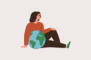 Women and the Environment, a Person Illustration by Mary Long (Thumbnail 5 of 6)