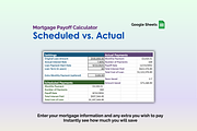 Mortgage Payoff Calculator - Sheets, an App Template by Ardent Workshop (Thumbnail 4 of 4)