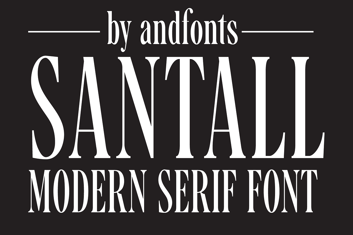 Santall: Modern Serif Font, a Serif Font by Andfonts (Photo 2 of 10)