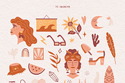 Boho Summer | Vector collection, a Decorative Illustration by katieromanoff_art (Thumbnail 6 of 11)
