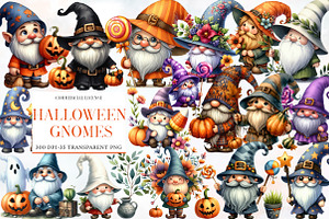 Halloween gnomes Clipart, an Illustration by Designworld
