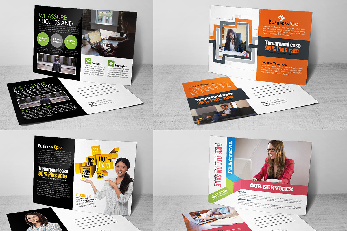 10 Business PostCards Bundle, a Card Template by Business Flyers (Photo 3 of 4)