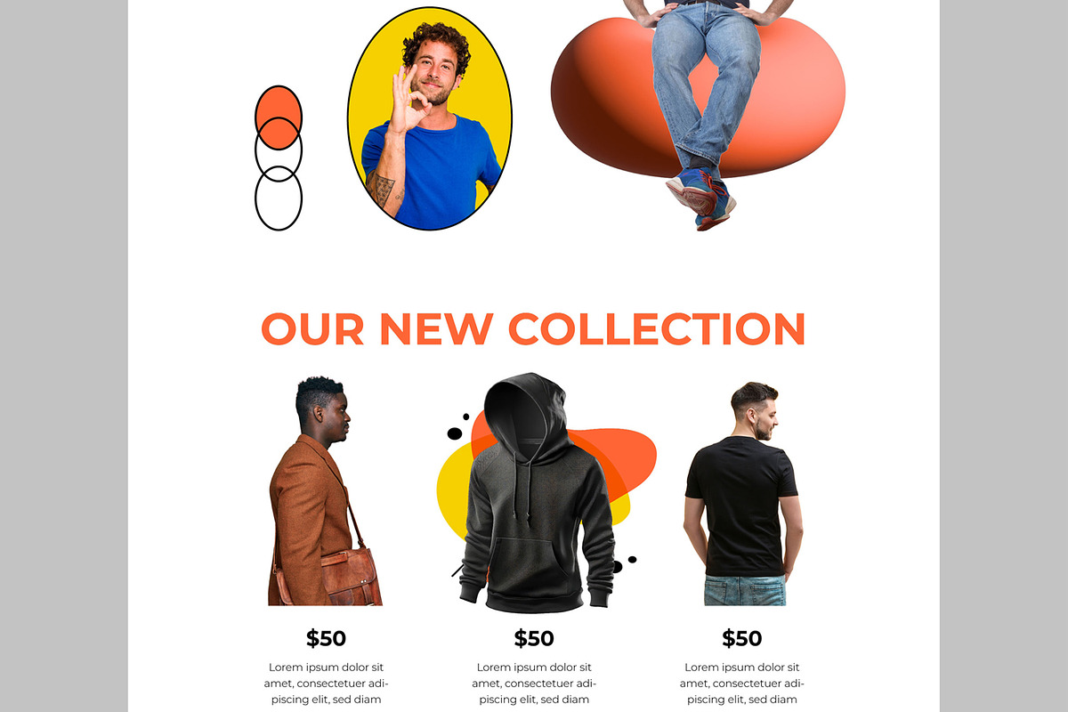 Ecommerce Landing Page, an UI Kit Template by CreativeShaper (Photo 4 of 6)