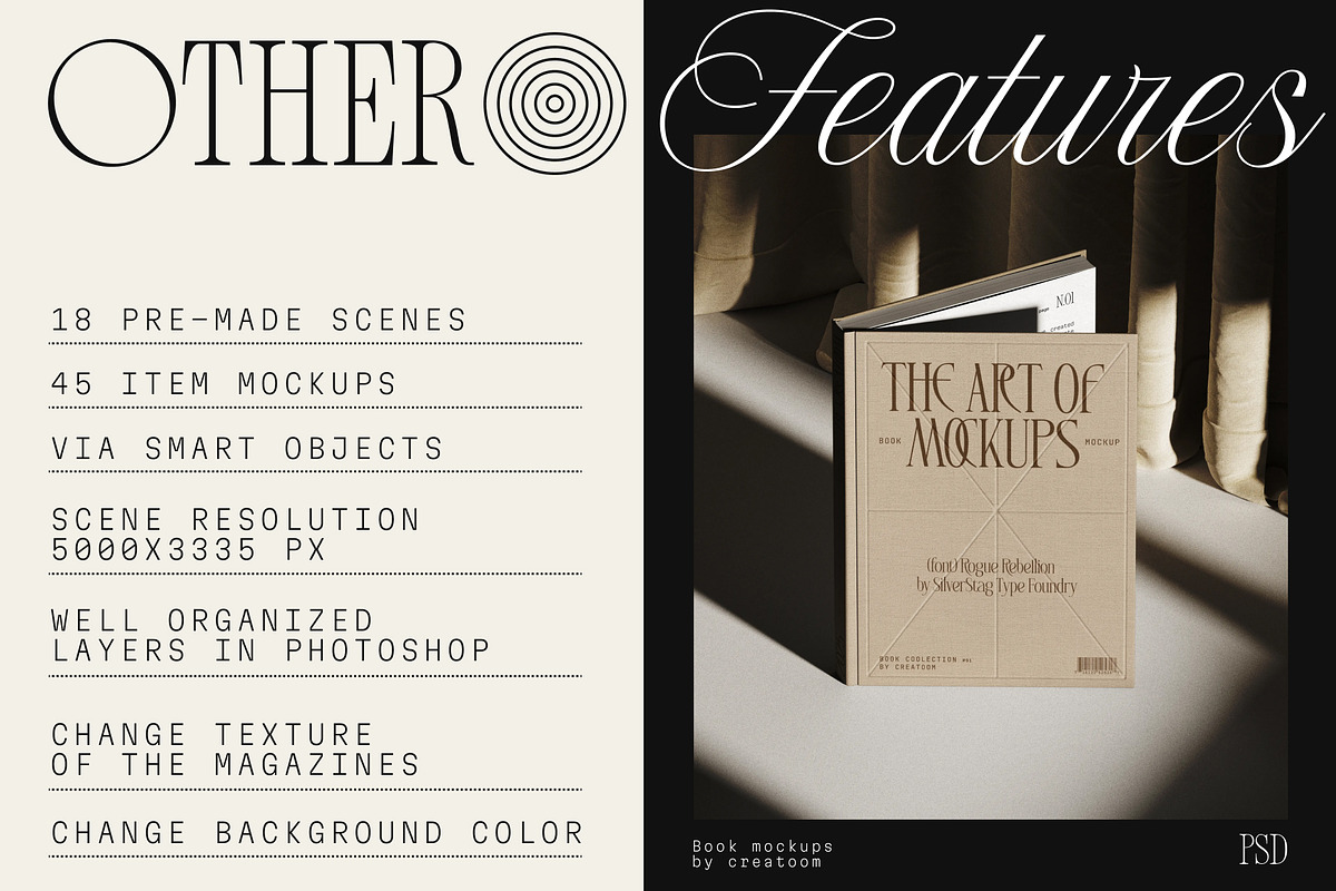 Book mockups V2 (63 PSD), a Books & Magazine Mockup by Creatoom (Photo 9 of 12)