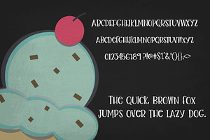 Mint Chip Font Vectors