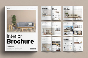 Interior Brochure Template, a Brochure Template by E-Type