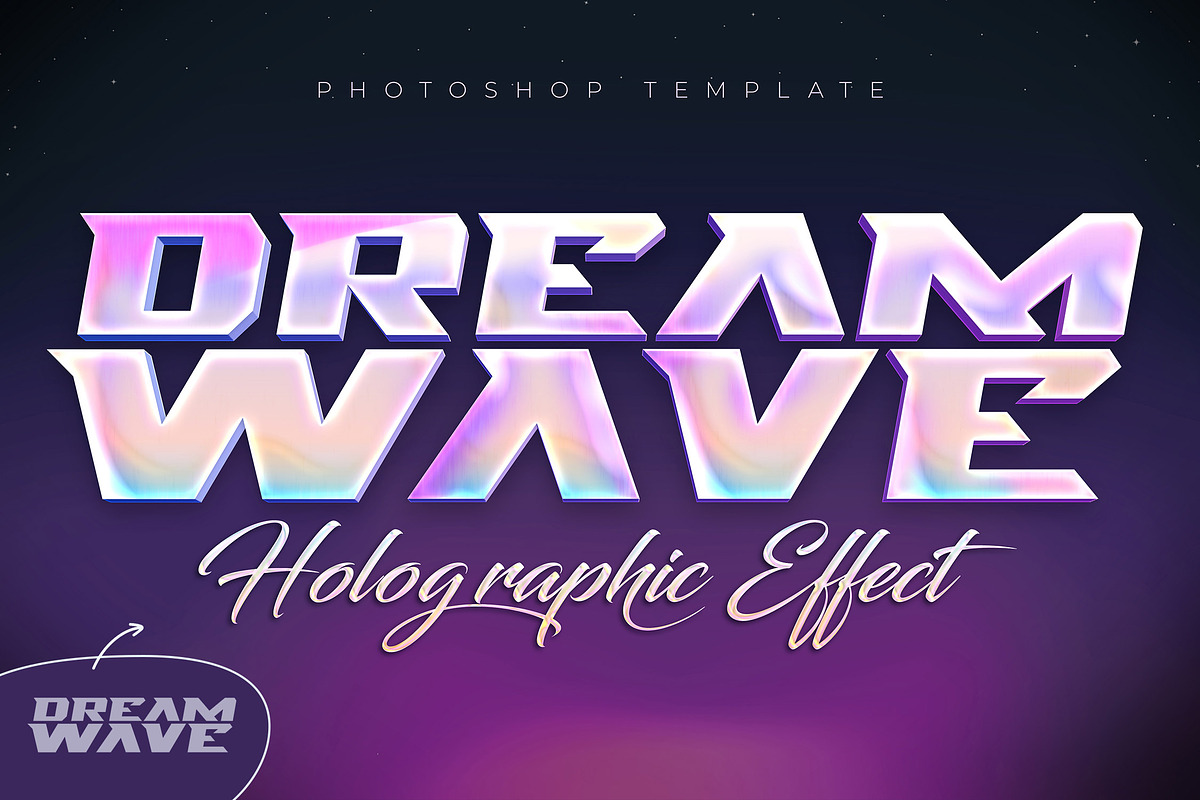 Holographic Text Effects, a Layer Style Add-On by Andrew Skoch Design (Photo 8 of 8)
