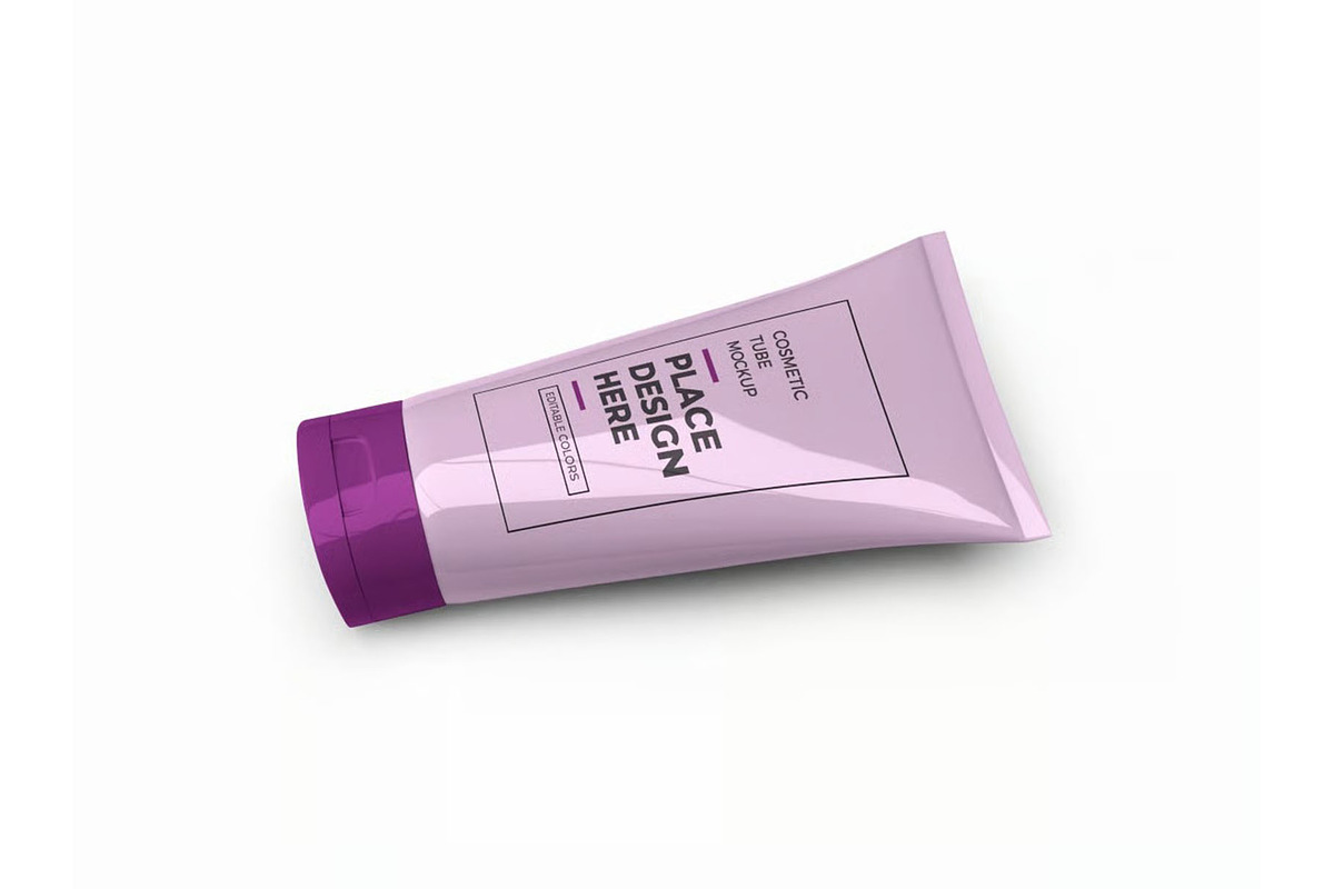 Cosmetic Tube Packaging Mockup, a Packaging Mockup by DesignRushMarket (Photo 5 of 11)