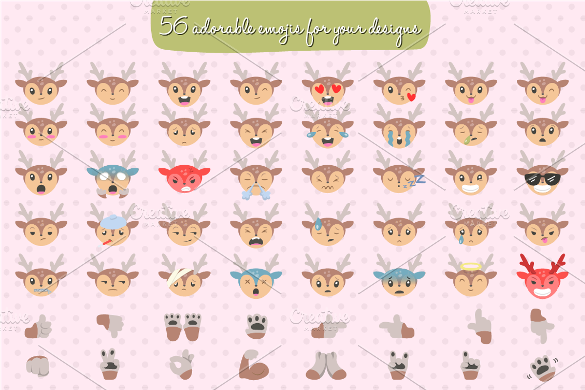 Woodland Animals Emojis BUNDLE, an Emoji Icon by NatBurger (Photo 7 of 16)