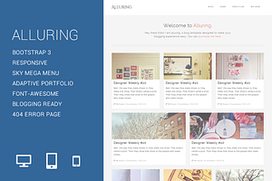 Alluring - Blogging Template, a Bootstrap Template by FWPolice