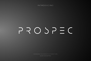 Prospec Extra Light, a Font by garismantra