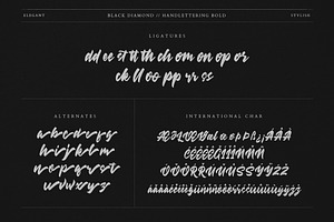 Black Diamond Handlettering Bold