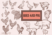 FARM ANIMALS BUNDLE, an Animal Illustration by IPVector (Thumbnail 4 of 9)