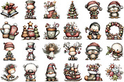 Whimsical Christmas Clipart Bundle, an Illustration by Sublimation Artist (Thumbnail 2 of 6)