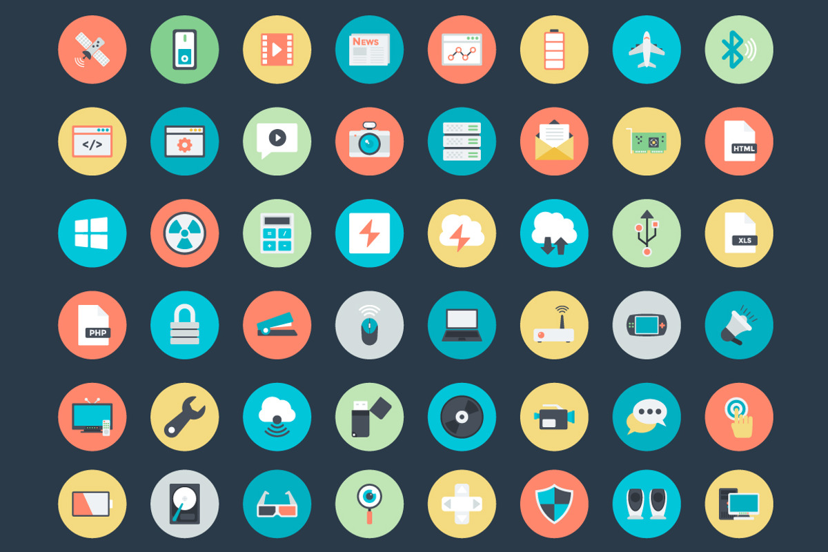 100+ Technology and Hardware Icons, a Duotone Icon by Vectors Market (Photo 3 of 3)