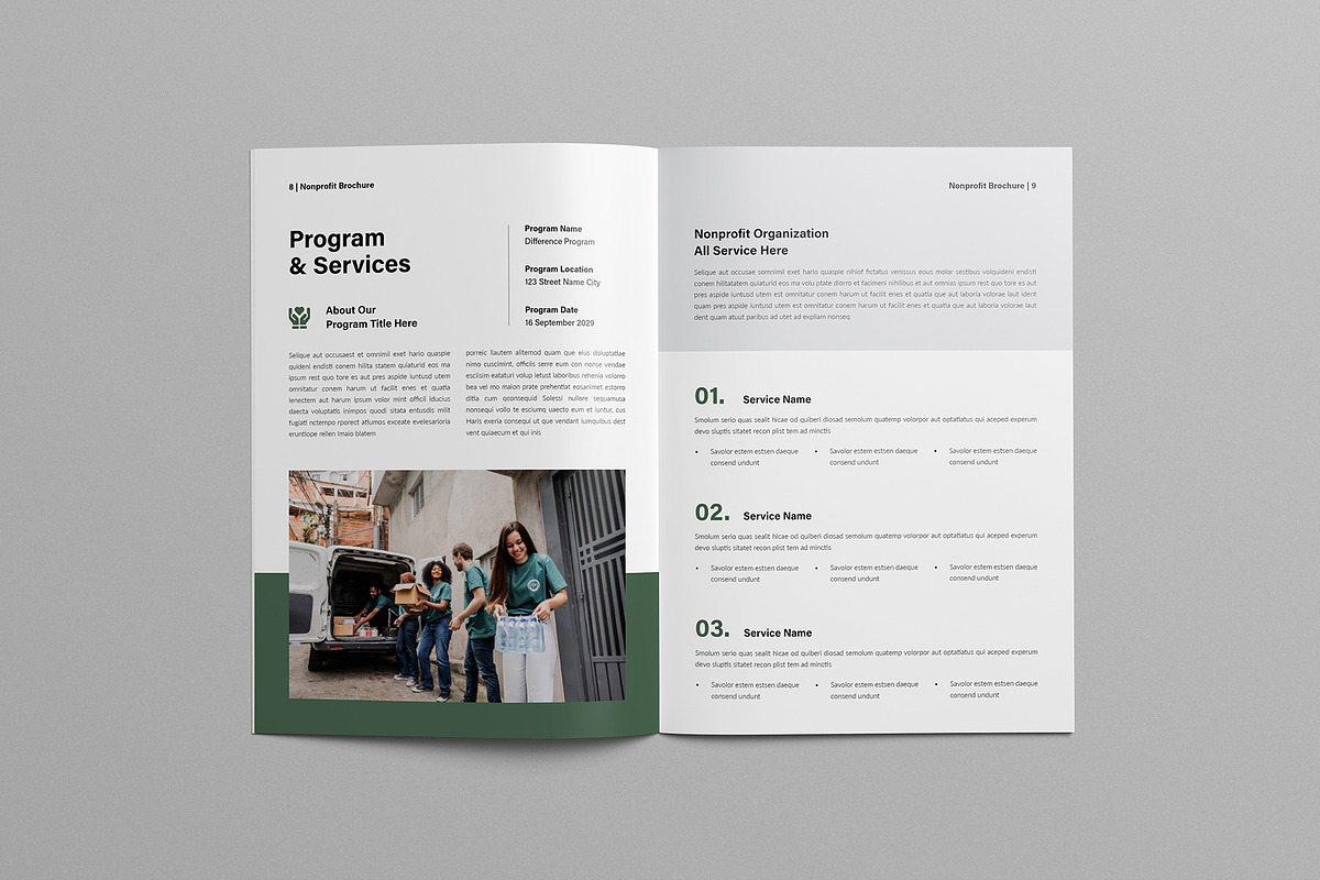Nonprofit Brochure | Canva & Word, a Brochure Template by HiveArts (Photo 4 of 9)