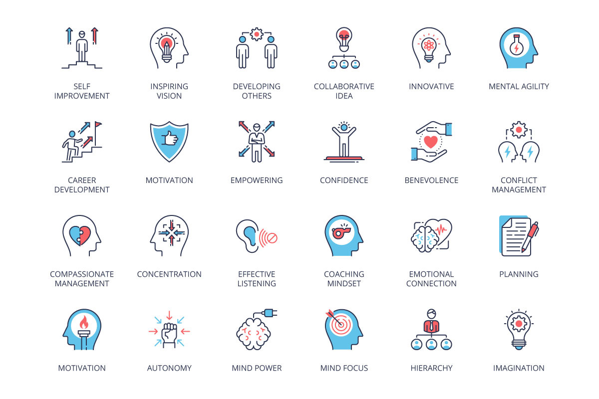 Qualities of A Leader and skills, an Outline Icon by vectorstank (Photo 2 of 3)
