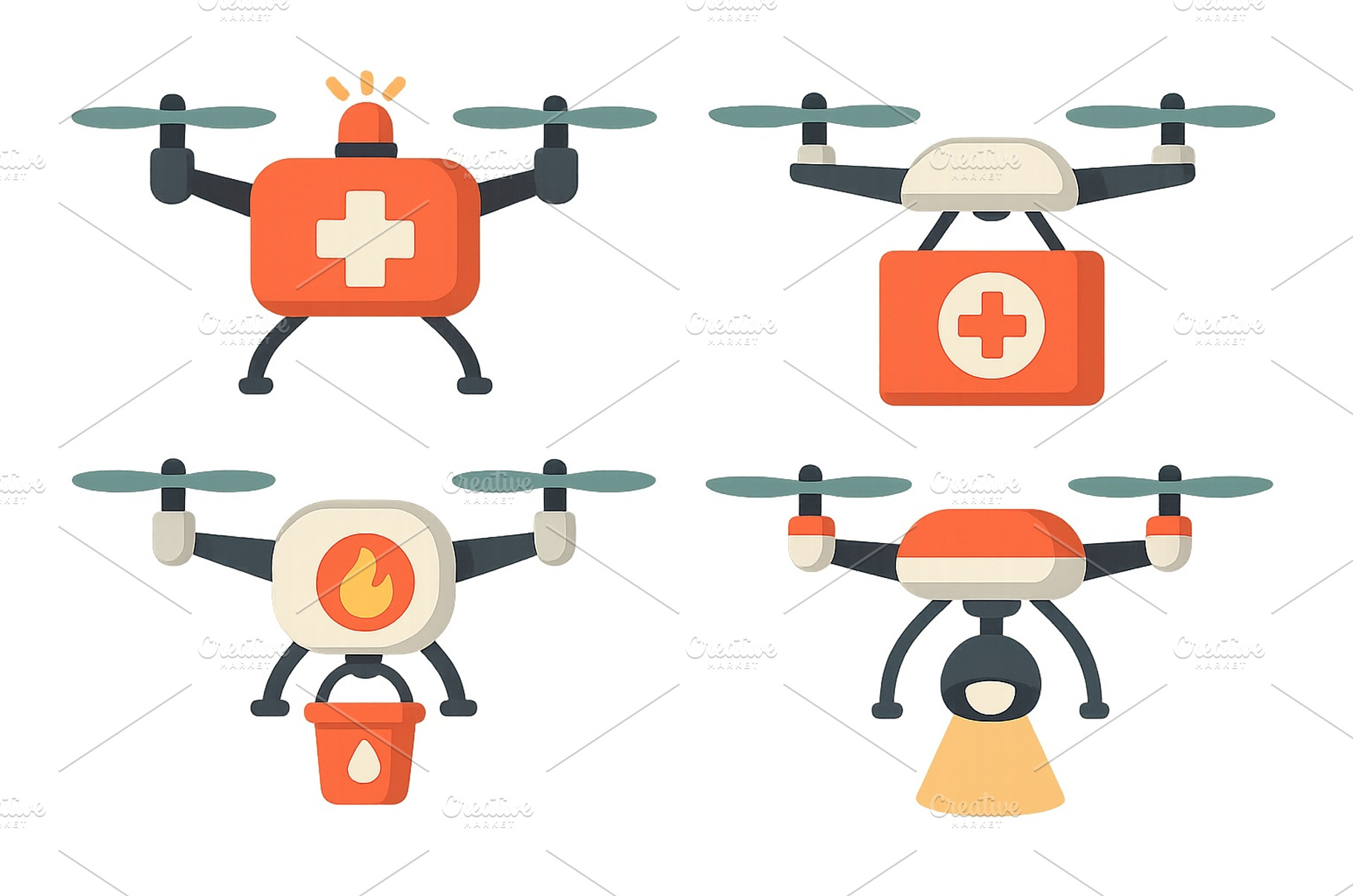 Emergency response drones designed, a Health & Medical Photo by ZinetroN
