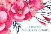 Hortensia - Watercolor floral bundle, an Illustration by Charushella (Thumbnail 3 of 7)