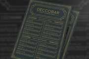 Art Deco Food & Beverages Menu, a Flyer Template by The Good Store (Thumbnail 6 of 6)