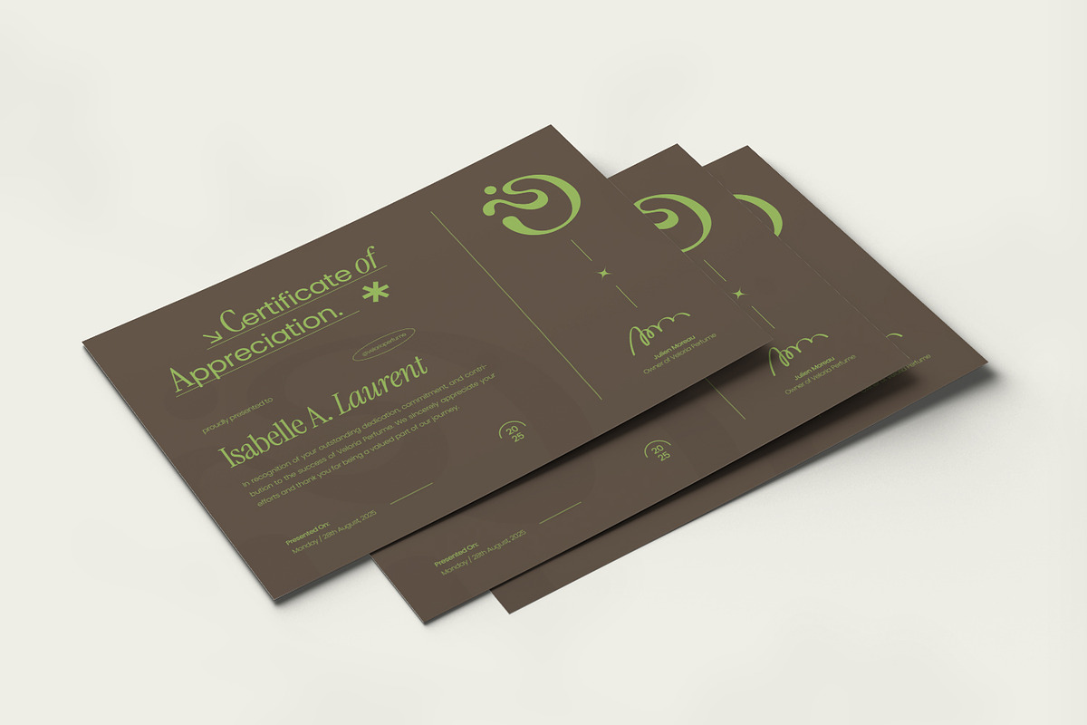 Veloria Journey Partner - Certificat, a Print Template by VUNIRA (Photo 3 of 3)