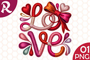 Handmade Style Love Valentine Design, an Illustration by RobertsArt (Thumbnail 1 of 4)