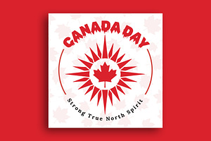 Canada Day social media post, a Social Media Template by nandinigraphics