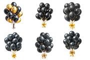 New Years Balloons Clipart, an Illustration by Designworld (Thumbnail 4 of 5)