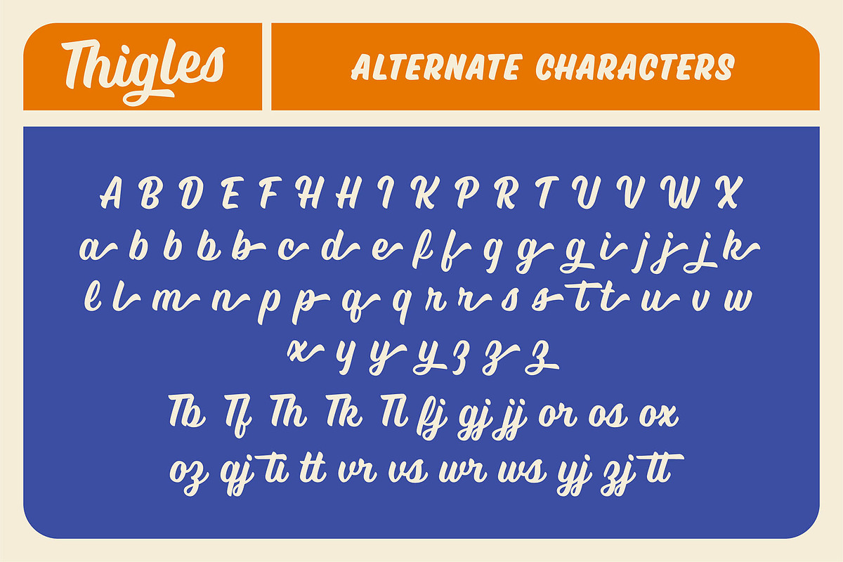 Thigles, a Script Font by Abbasy Studio (Photo 4 of 8)