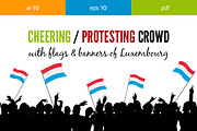 Cheering Crowd Luxembourg, a Person Illustration by Albert Does Stuff (Thumbnail 1 of 3)
