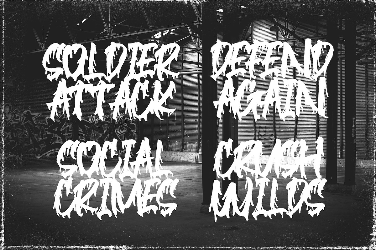 Blackink - Street Brush Display Font preview 4