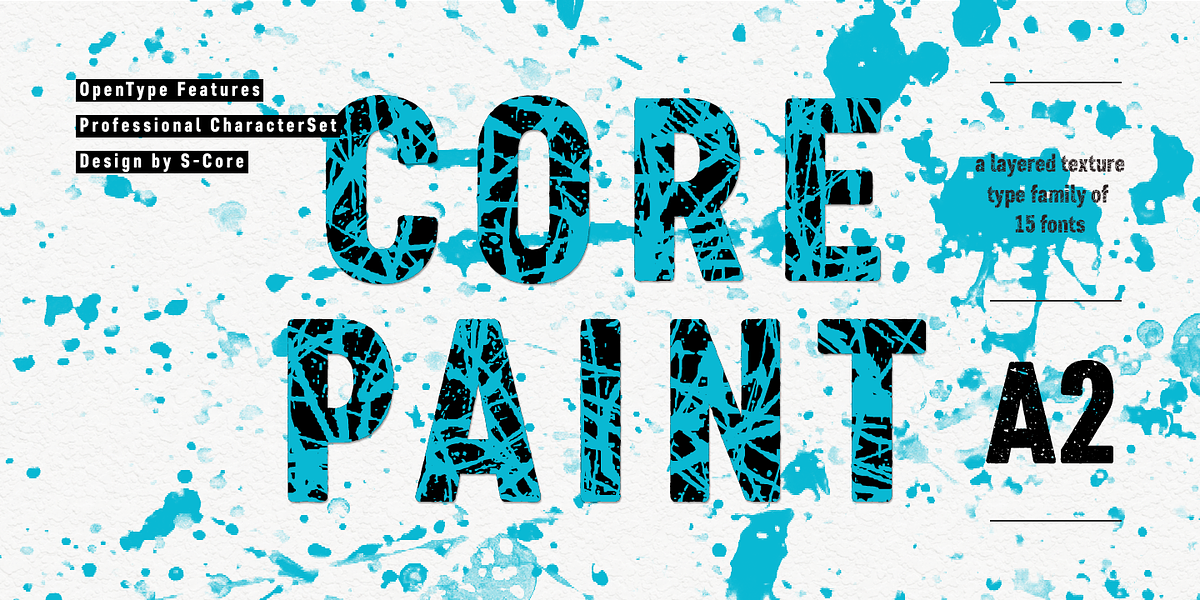 Core Paint, a Sans Serif Font by S-Core (Photo 2 of 9)