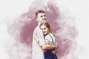 Watercolors Couple's Dreamy Painting, an Action Add-On by MRI STUDIO (Thumbnail 17 of 26)