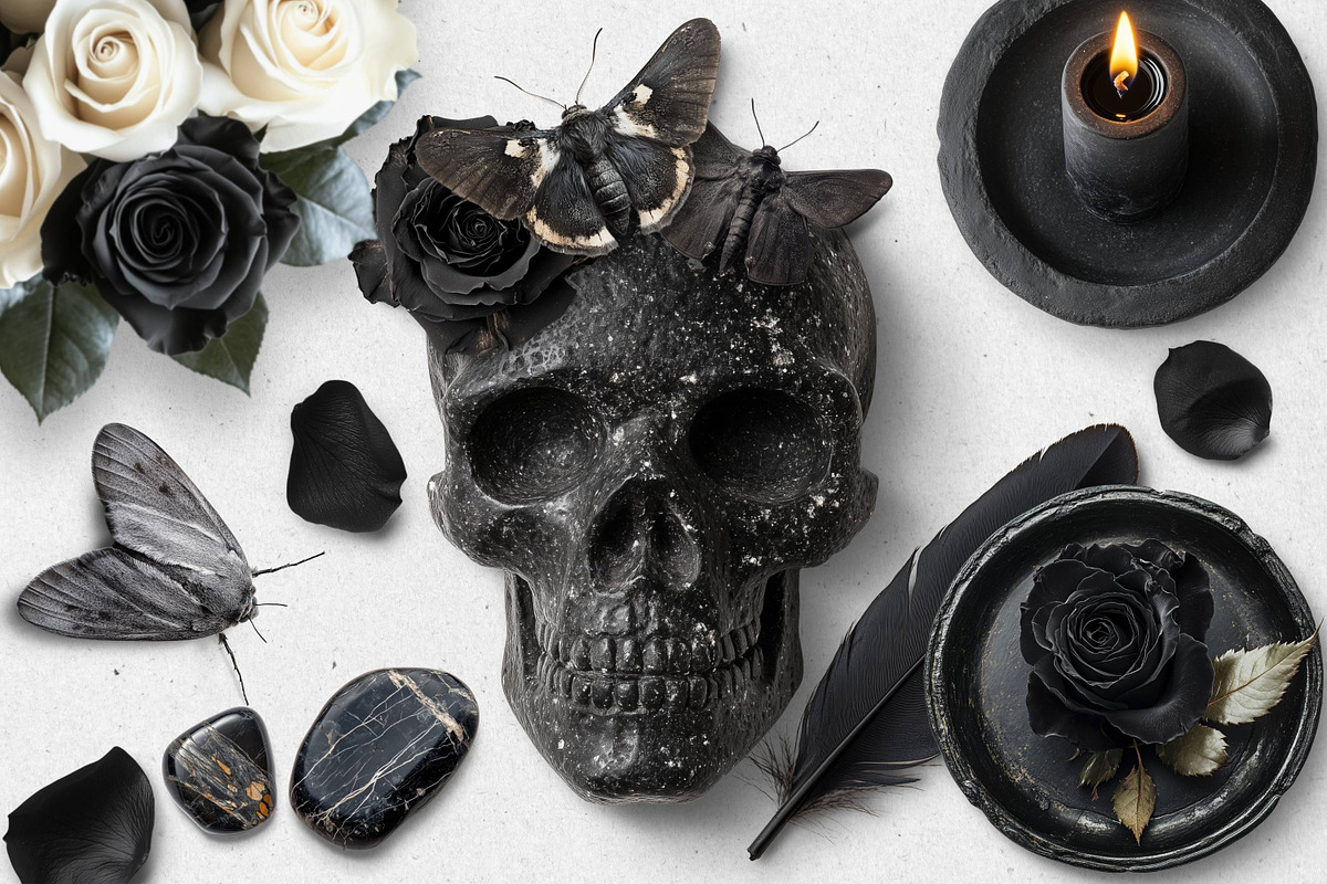 Black Stone Realistic PNG Objects, an Object Graphic by Iconogenic (Photo 7 of 7)
