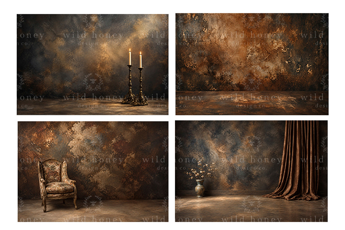 Old Masters Digital Backdrops BUNDLE, a Layer Style Add-On by Wild Honey Design Co. (Photo 3 of 6)