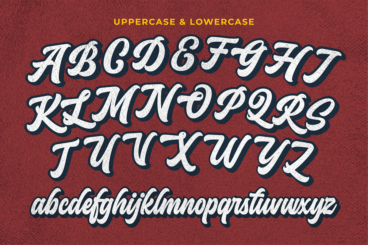 Belyard - Layered Script Font, a Script Font by Blankids Studio