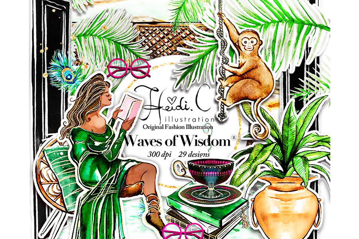 Waves of Wisdom, an Illustration by HeidiCIllustration (Photo 1 of 9)