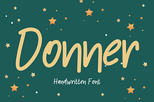 Donner is a handwritten font