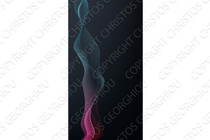 Background Abstract Lines Waves, an Illustration by Christos Georghiou