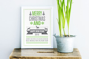 Christmas Card Typography Design